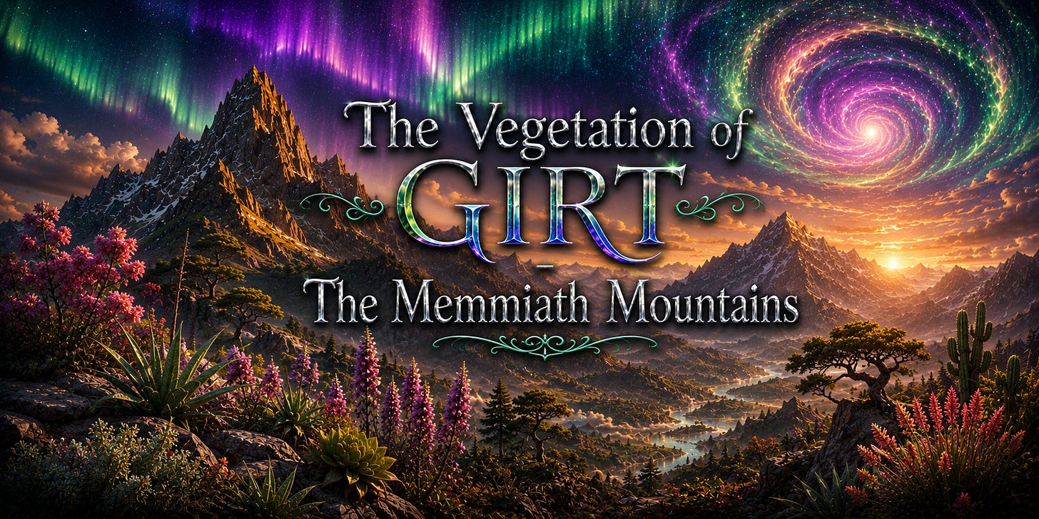 The Vegetation of Girt - The Memmiath Mountains