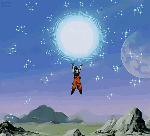 a cartoon character is flying through the air while holding a large ball a cartoon character is flying through the air while holding a large ball