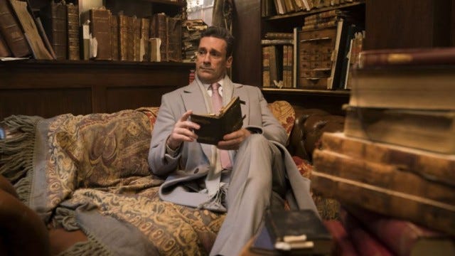 Jon Hamm as Gabriel in Good Omens, adapted from the novel by Neil Gaiman and Terry Pratchett