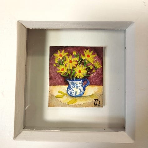 Mini painting, tiny art