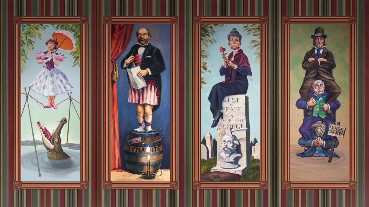 Haunted Mansion Paintings Come Alive... - YouTube