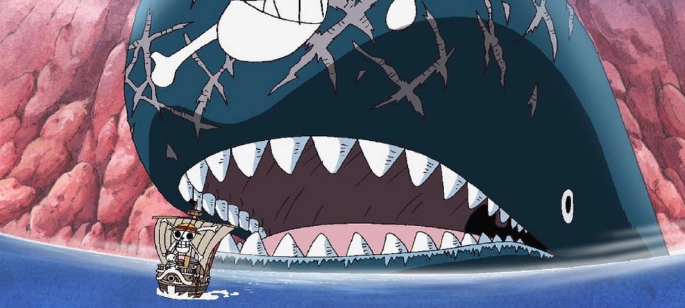 Baleia Laboon, de One Piece.