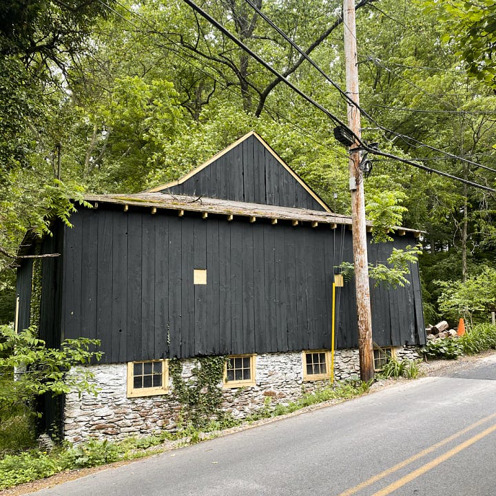 The old barn from the Road.
