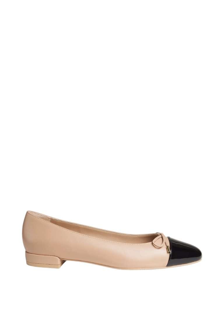 Stuart Weitzman Sleek Bow Leather Ballerina Flats Stuart Weitzman Sleek Bow Leather Ballerina Flats