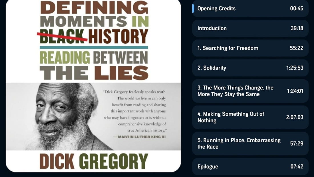 Cover: Defining Moments in History audiobook cover and contents