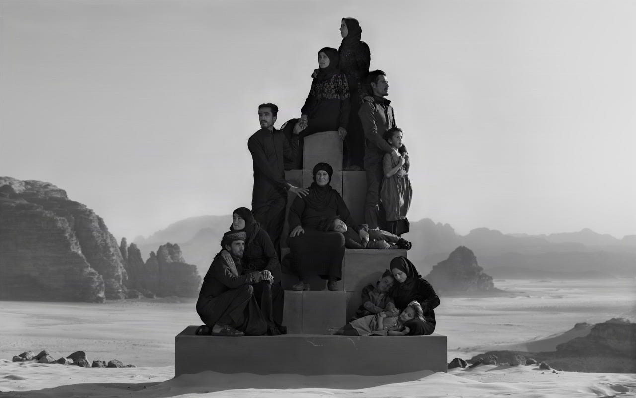 F'taim and Family, Jordan, 2024 - by Nick Brandt