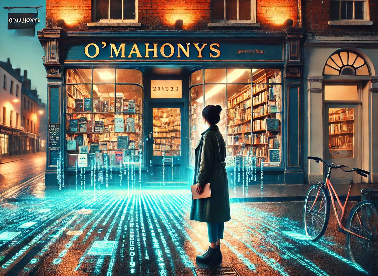 Standing in front of O'Mahonys