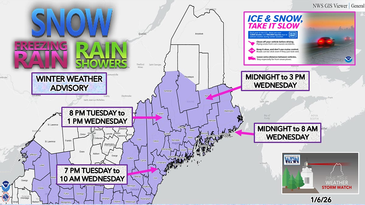 Winter weather advisory for snow and ice