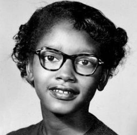 Claudette Colvin, aged 13, in 1953. On March 2, 1955, she was the first person arrested for resisting bus racial segregation in Montgomery, Alabama. Claudette Colvin, aged 13, in 1953. On March 2, 1955, she was the first person arrested for resisting bus racial segregation in Montgomery, Alabama.