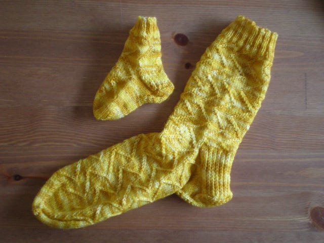 Yellow Knitted Socks Yellow Knitted Socks
