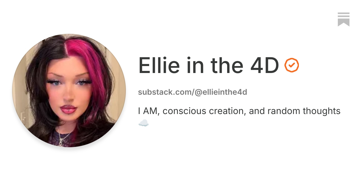 Ellie in the 4D | Substack