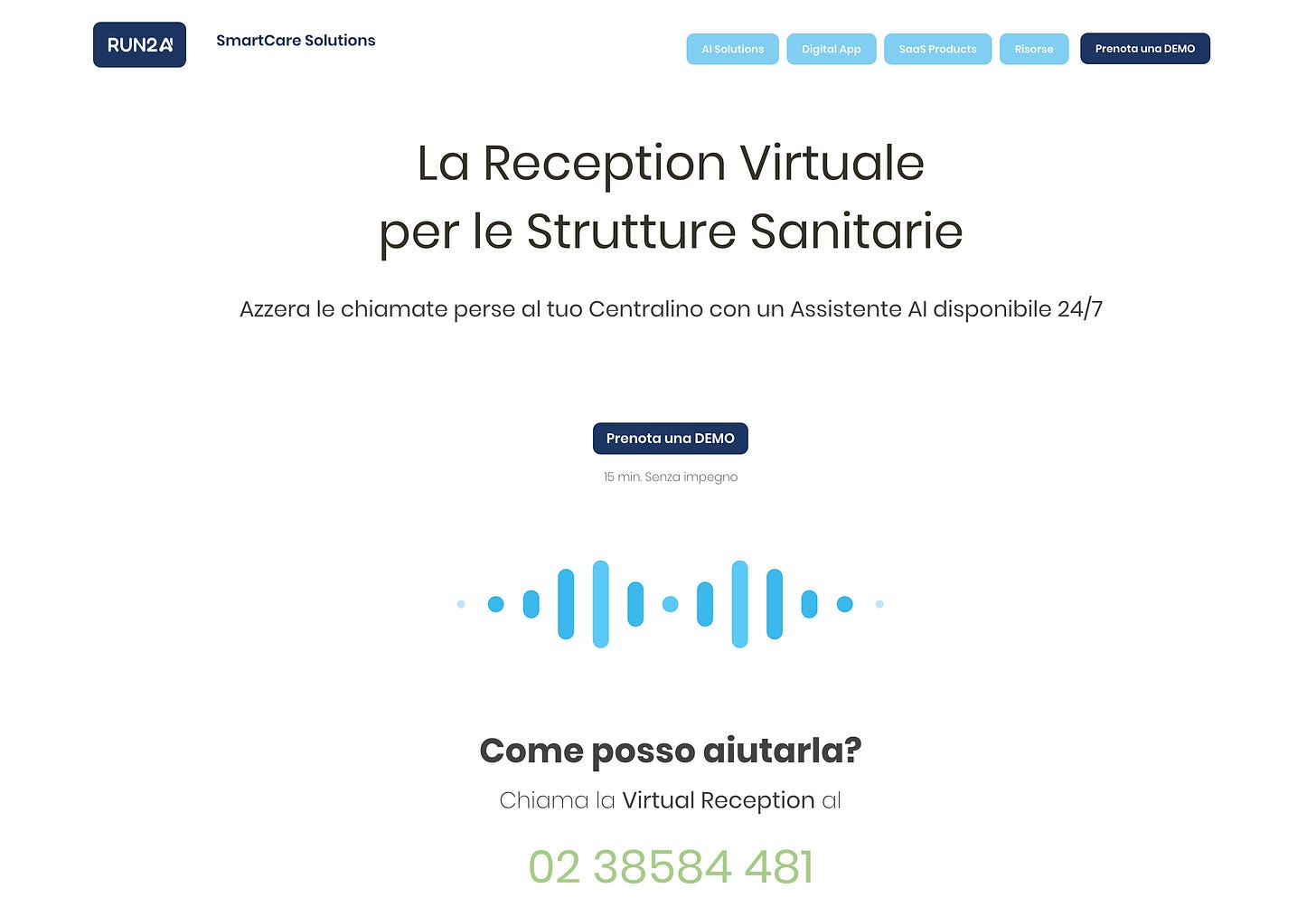 Screenshot Virtual Reception
