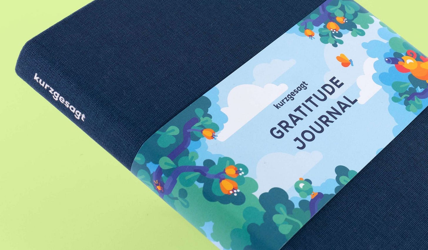 Kurzgesagt Gratitude Journal | Backed by Science, Elaborately Illustrated –  the kurzgesagt shop