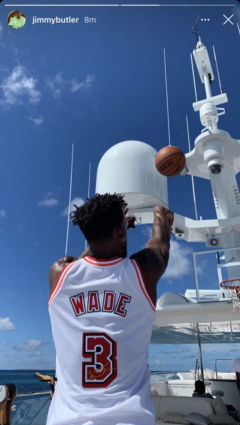 Miami Heat's Jimmy Butler seen repping Dwyane Wade in epic fashion - Heat  Nation