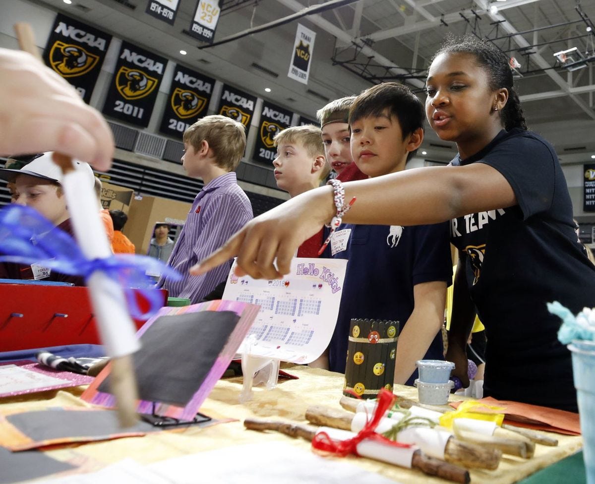 Students haggle at Mini-Economy Market Day