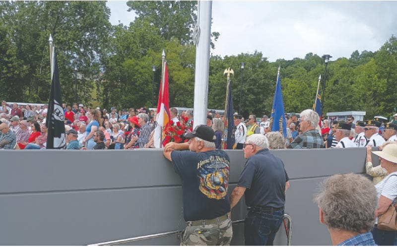 Lorraine Bennett • Clay County Progress Crowds fl ocked to the Clay County Veterans Park Memorial on May 26 to honor and remember those who died while defending our nation in the line of duty and to commemorate the opening of the new park. Crowd size was impossible to accurately count, but estimates put it at upwards of 500. After the ceremony many moved to the Black and Gold Center to enjoy a catered luncheon prepared by Epic. Lorraine Bennett • Clay County Progress Crowds fl ocked to the Clay County Veterans Park Memorial on May 26 to honor and remember those who died while defending our nation in the line of duty and to commemorate the opening of the new park. Crowd size was impossible to accurately count, but estimates put it at upwards of 500. After the ceremony many moved to the Black and Gold Center to enjoy a catered luncheon prepared by Epic.