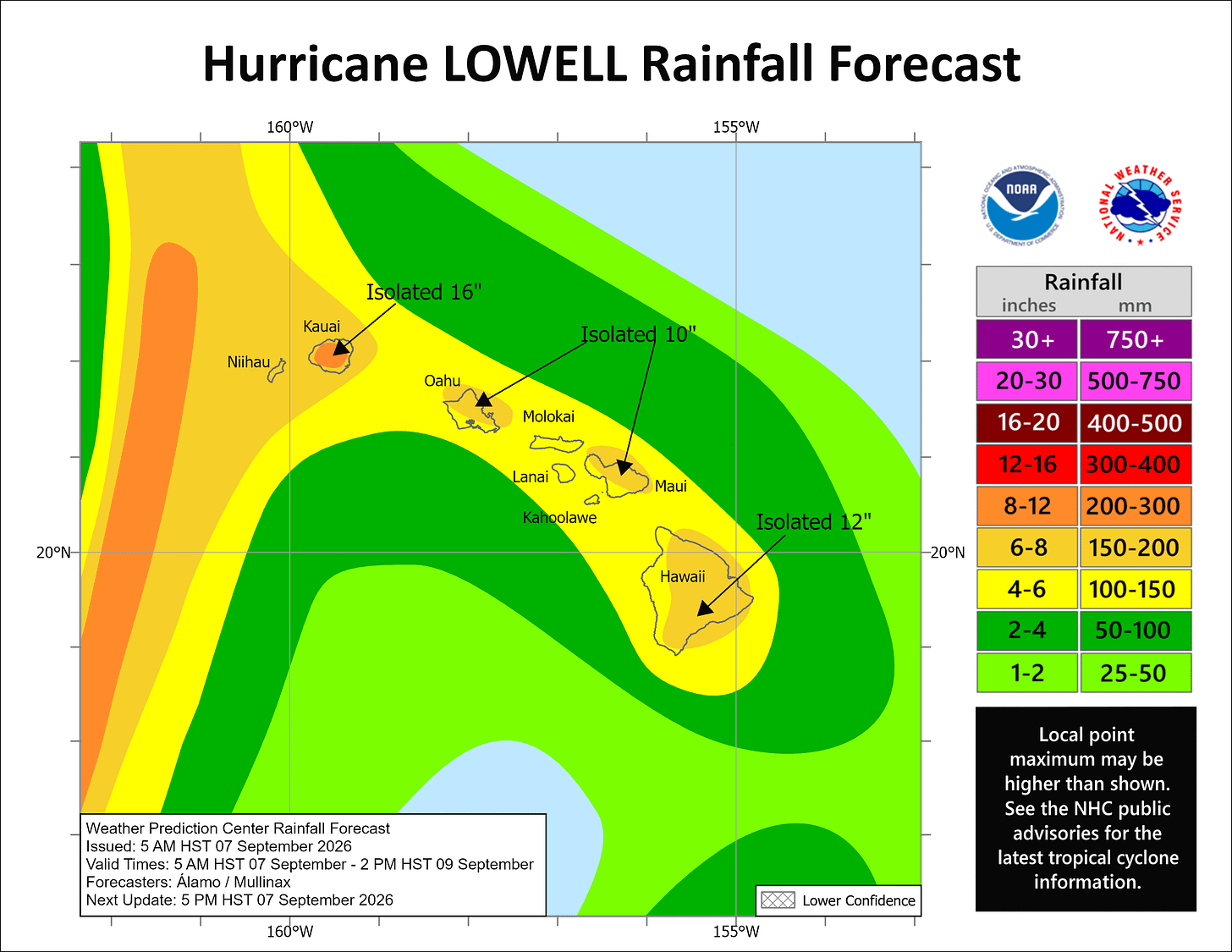 [Image of U.S. rainfall potential]