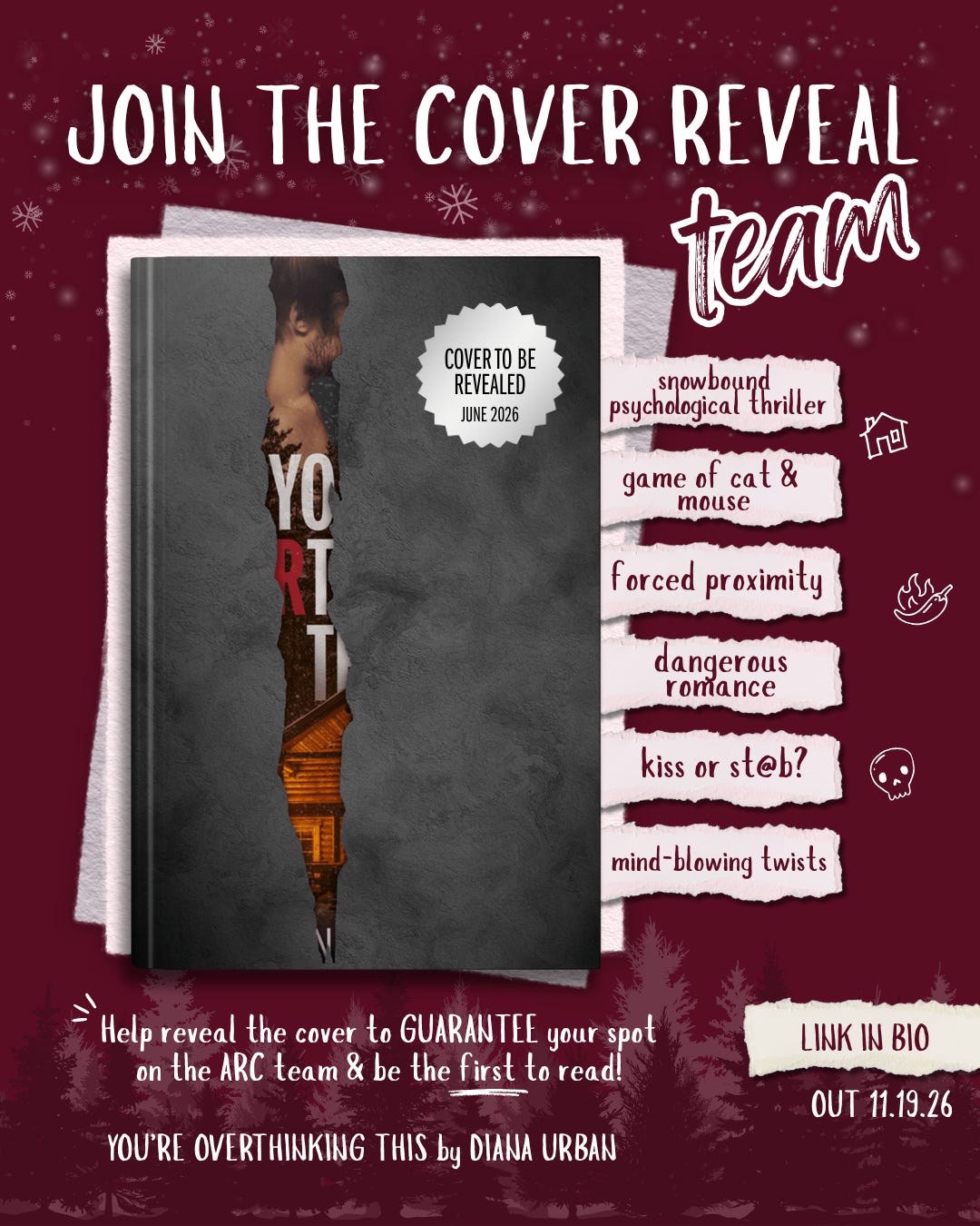 You're Overthinking This: Join the Cover Reveal Team