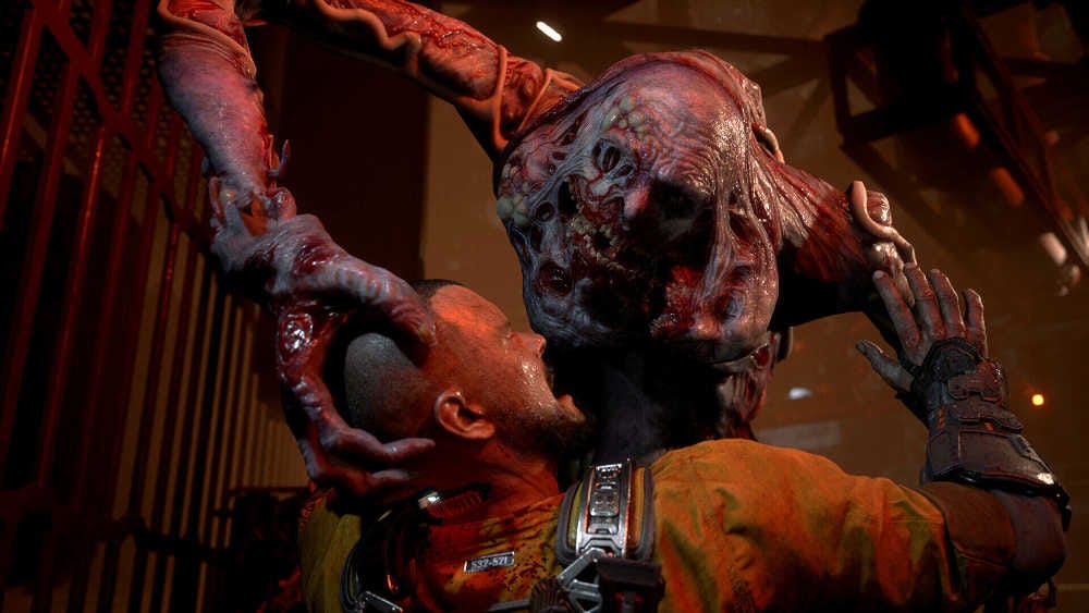 A mutant attacking Jacob Lee in The Callisto Protocol A mutant attacking Jacob Lee in The Callisto Protocol