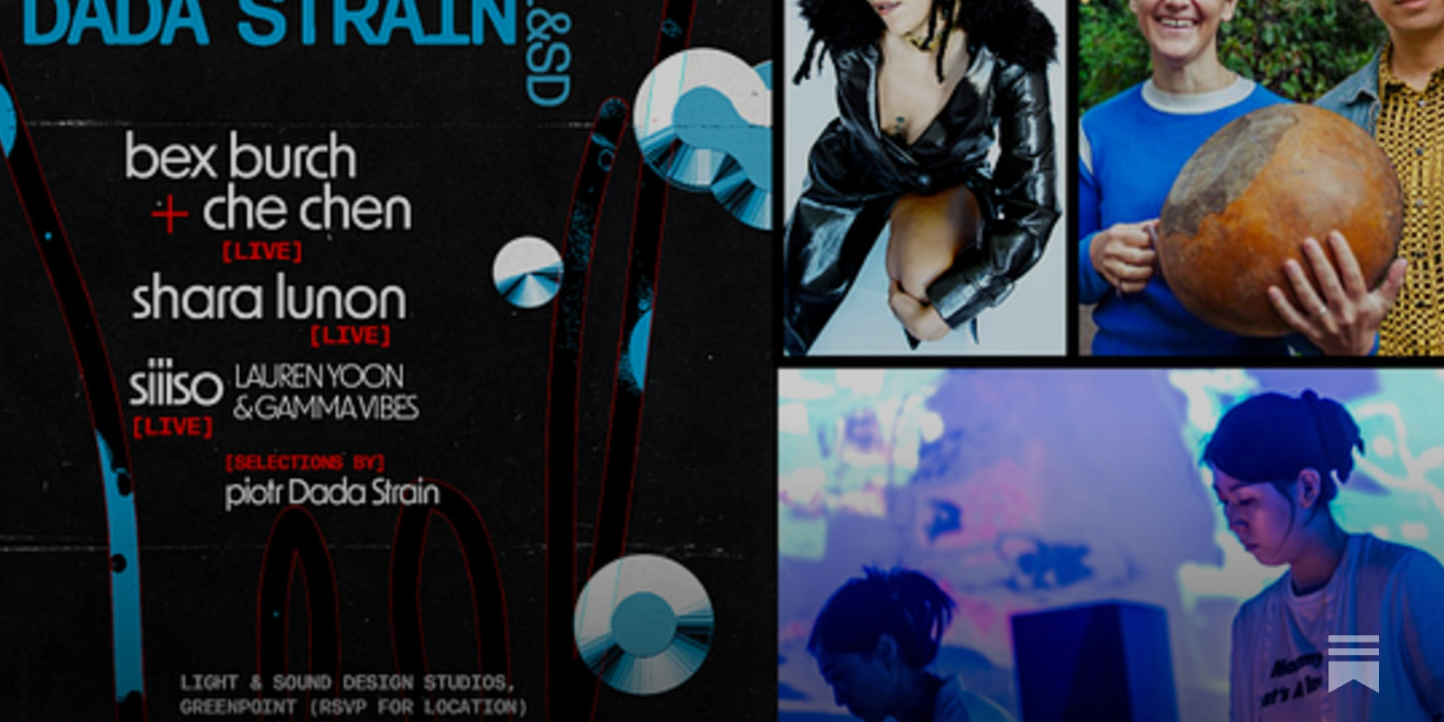 Dada Strain @ L&SD, Saturday, January 24th: Bex Burch & Che Chen + Shara Lunon + siiiso