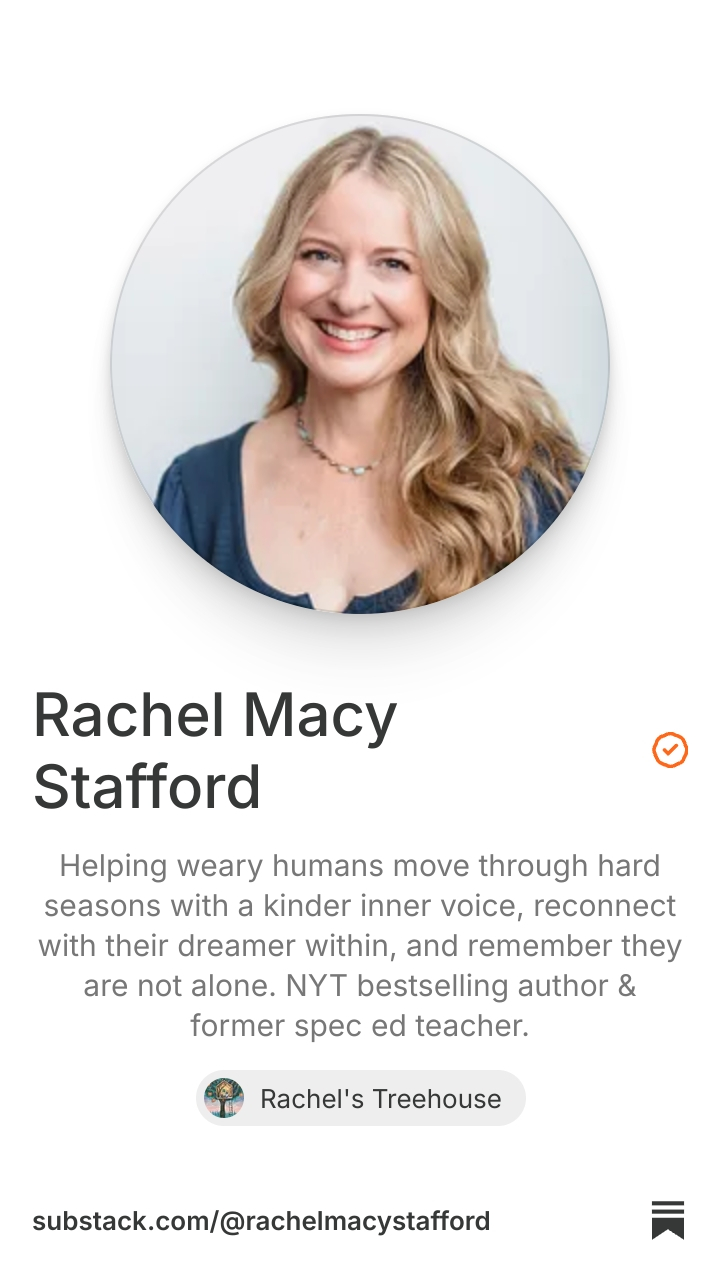 Rachel Macy Stafford | Substack