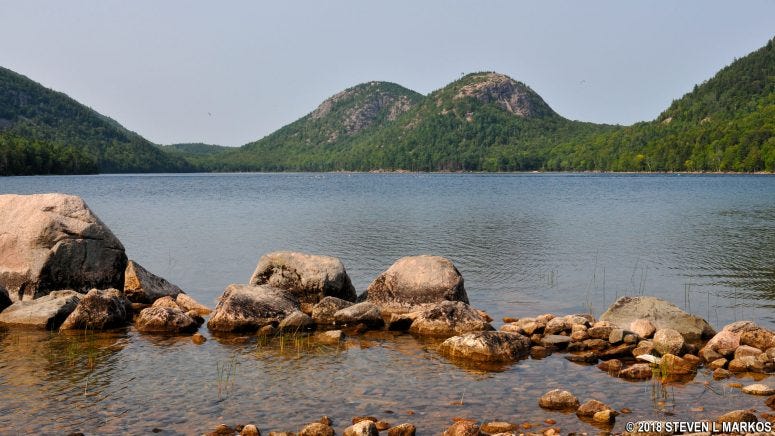 North and South Bubble as seen from the Jordan Pond House