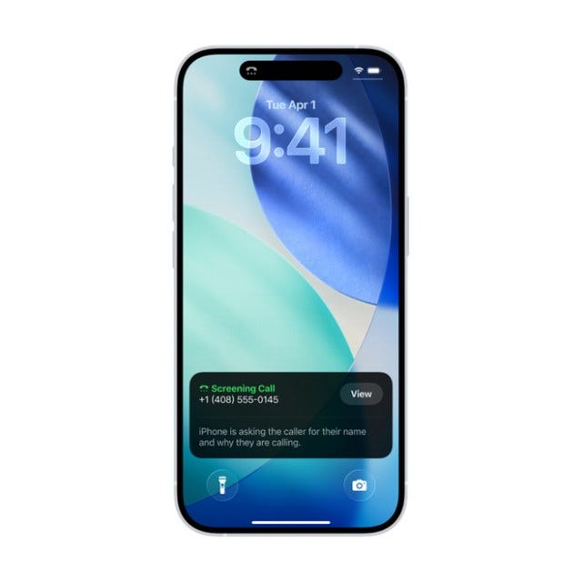 Screen and block calls on iPhone
