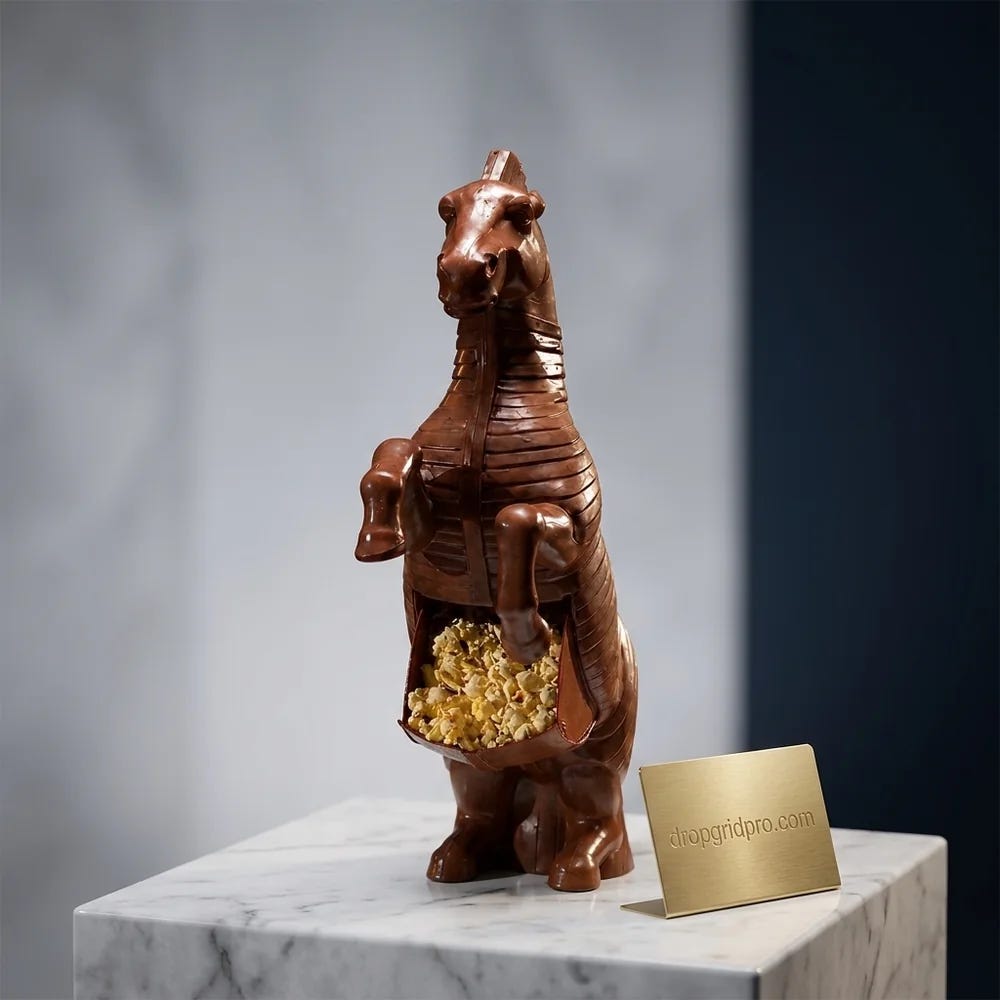 The Odyssey 2026 Trojan Horse Commemorative Popcorn Bucket | Dropgridpro