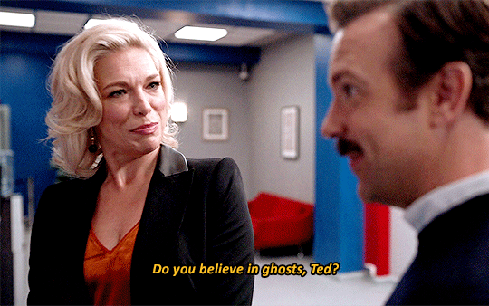 TED LASSO GIFS — Oh, that&#39;s spooky!