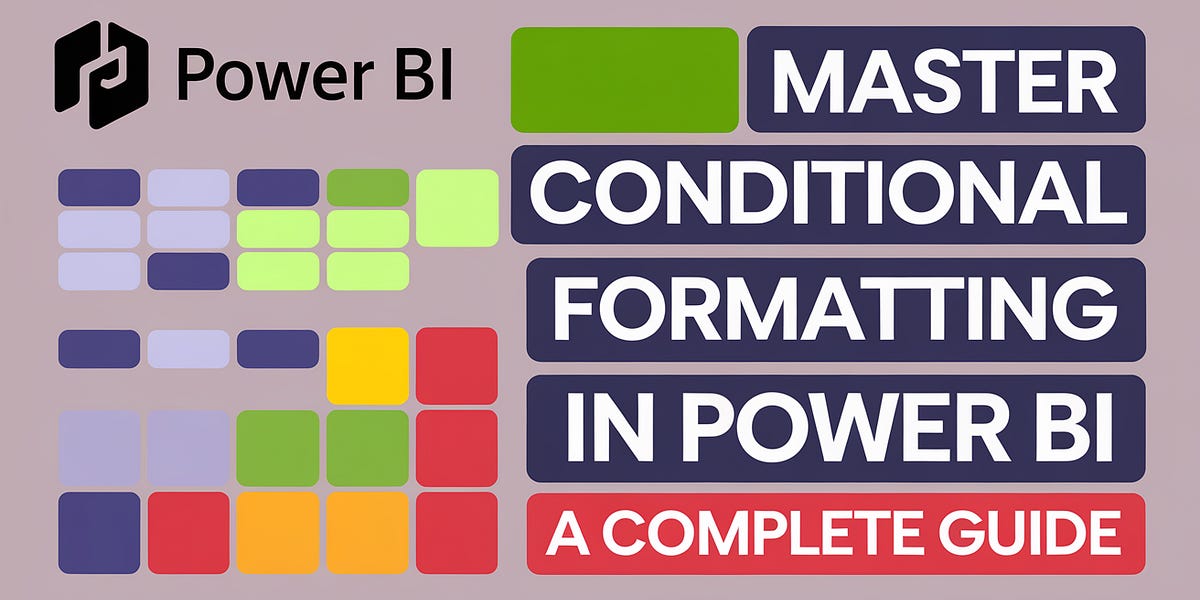 HOW TO CONDITIONAL FORMATTING in POWER BI
