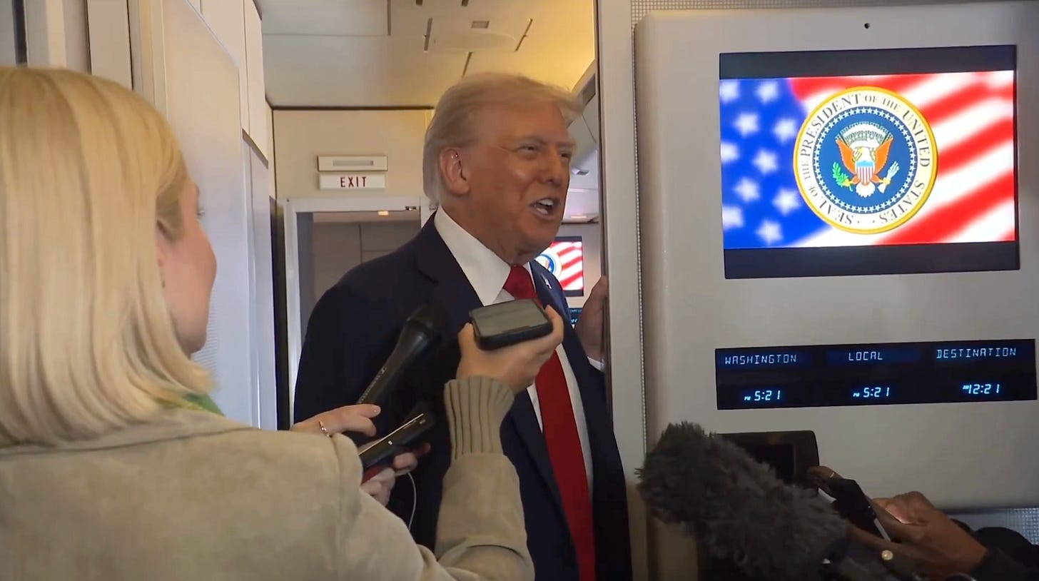 Trump concedes he may not get into heaven aboard Air Force One en route to  Israel | The Independent