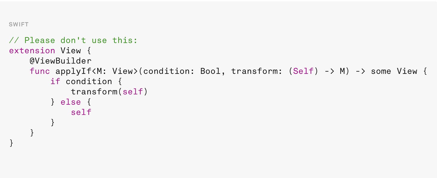 The code that you never ever use!