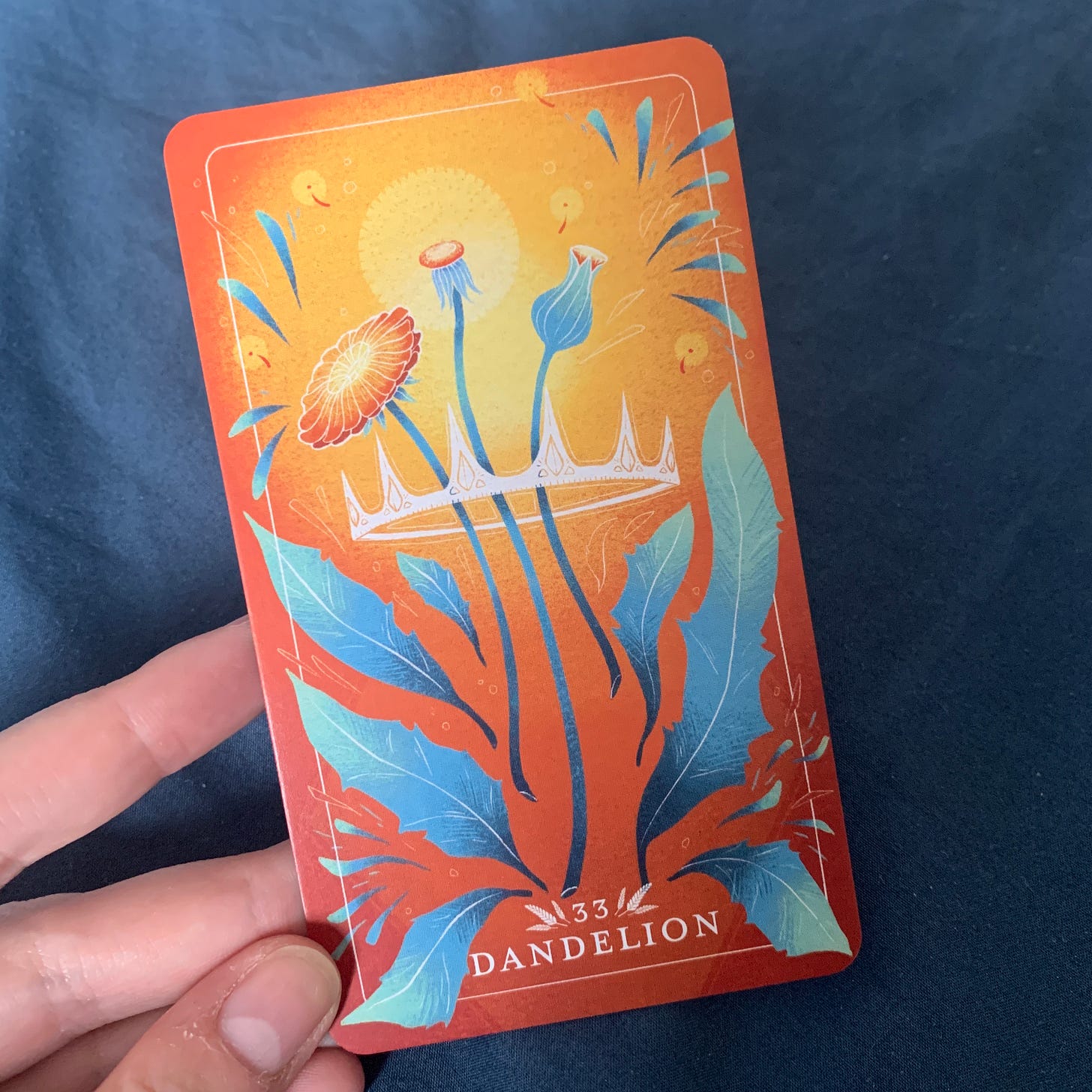 Dandelion 33 card from the Seed & Sickle Oracle. Dandelion 33 card from the Seed & Sickle Oracle.