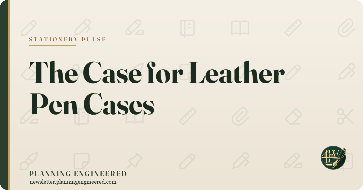 Stationery Pulse: The Case for Leather Pen Cases Stationery Pulse: The Case for Leather Pen Cases