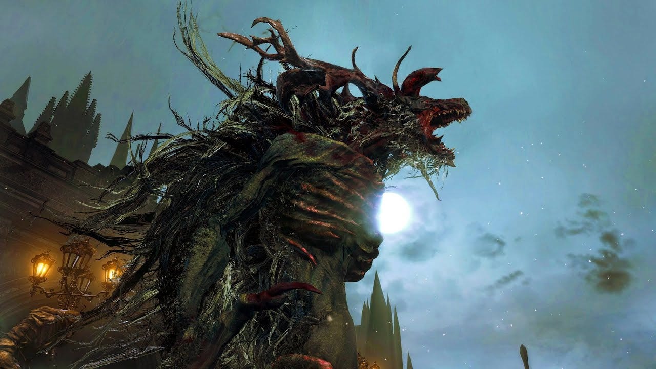 Bloodborne: Cleric Beast Boss Fight (1080p) - YouTube