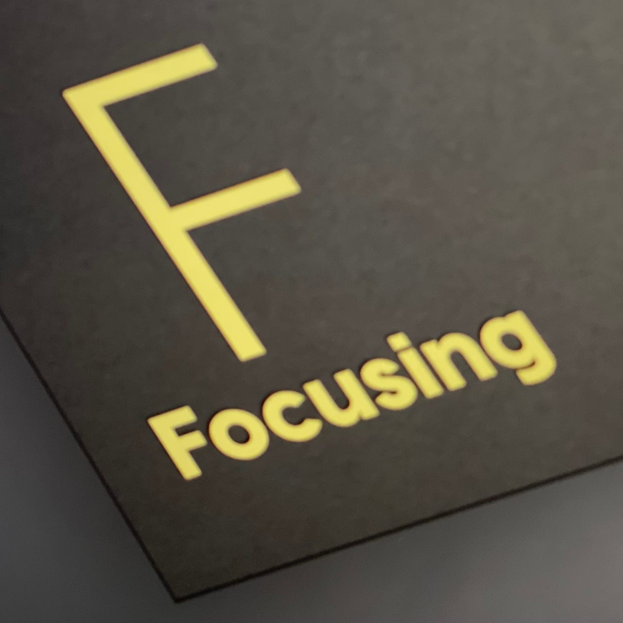 Substack profile picture for @focusing