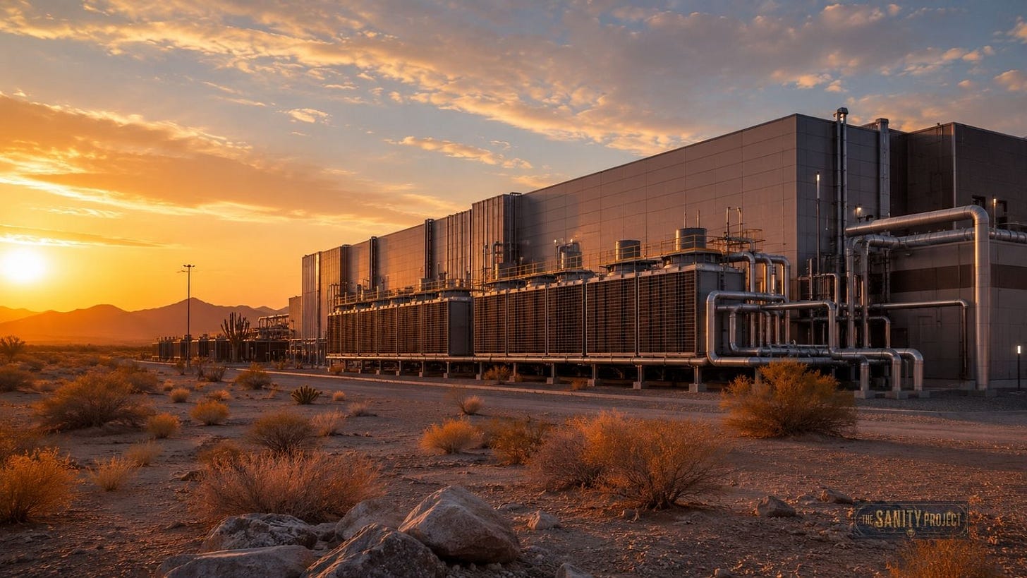 Zero-water closed-loop cooling data center in a desert landscape Zero-water closed-loop cooling data center in a desert landscape