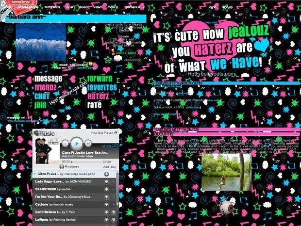 r/nostalgia - Custom MySpace pages