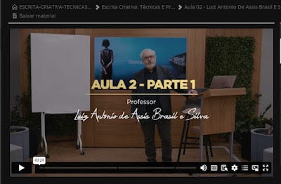 Luiz Antônio de Assis Brasil - Aula Escrita Criativa - Cruso Gratuito Luiz Antônio de Assis Brasil