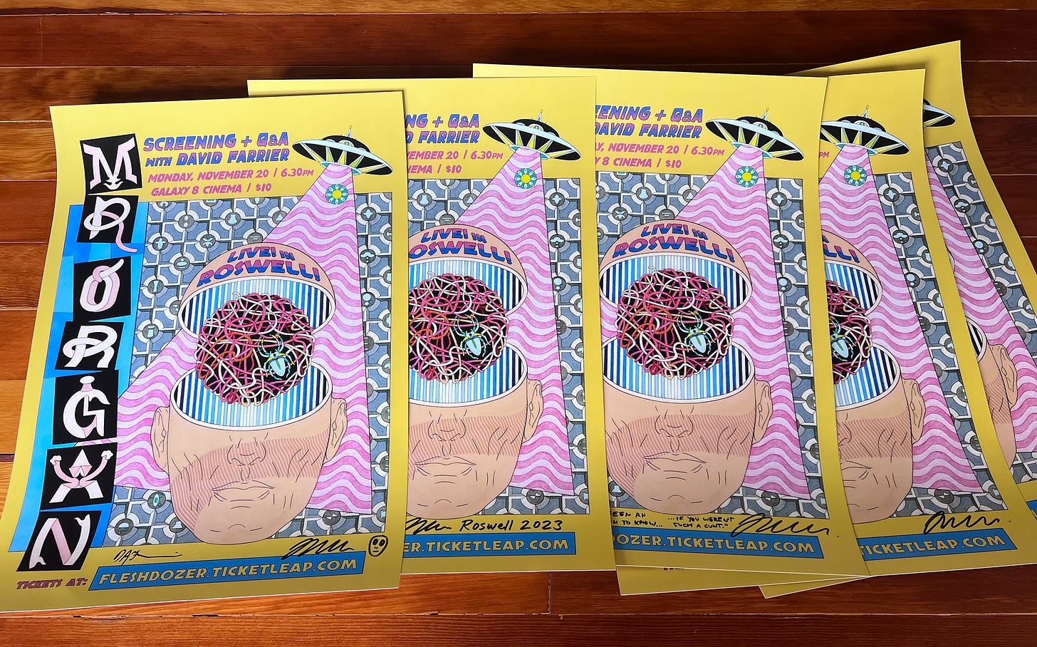 Jess Johnson's Mister Organ poster, signed