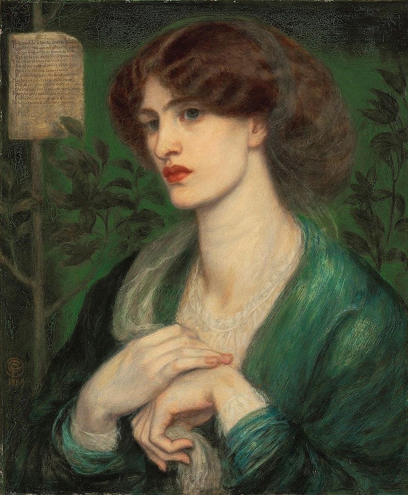 File:Dante Gabriel Rossetti The Salutation of Beatrice 1869.jpg - Wikipedia