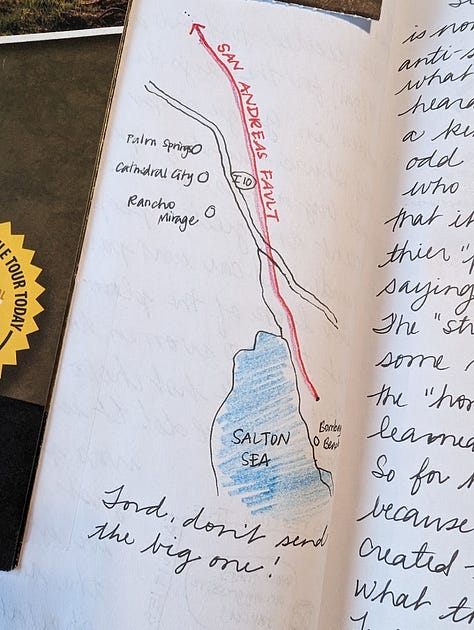 California trip journal.