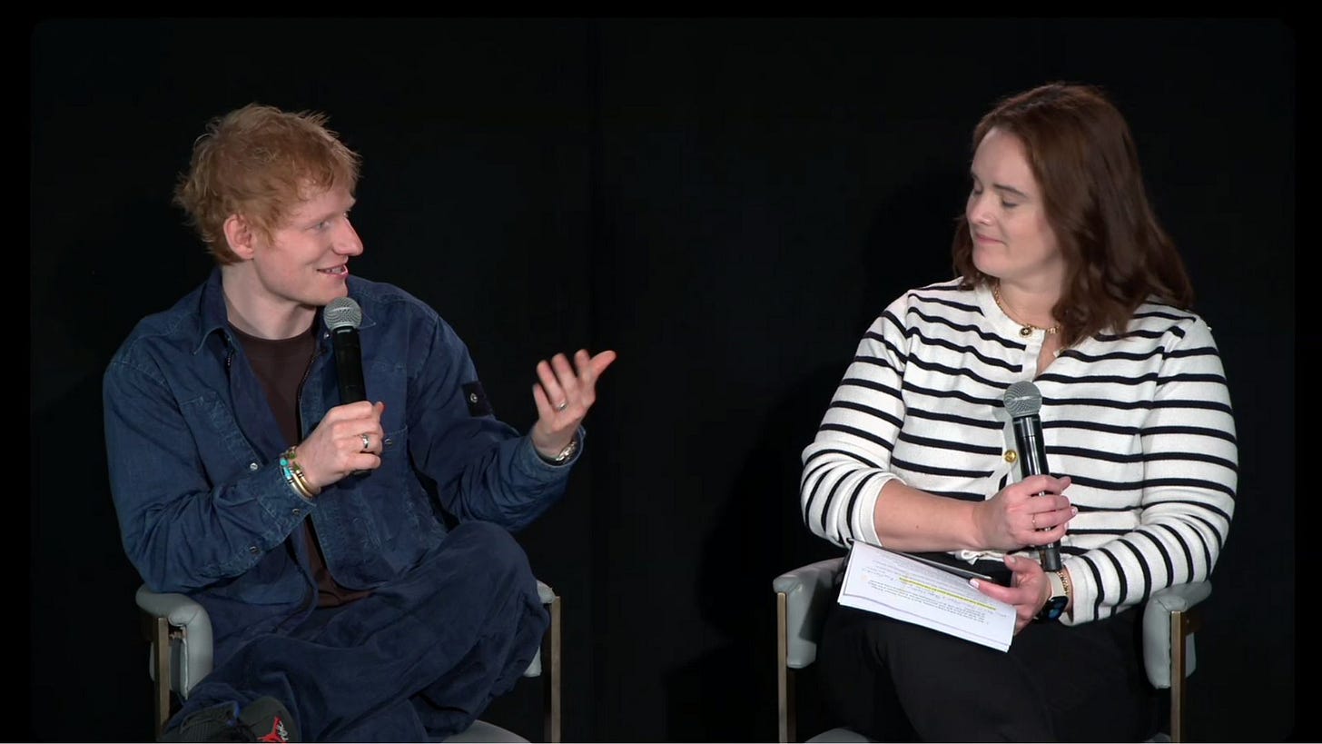 Ed Sheeran discusses the F1 film sound design.