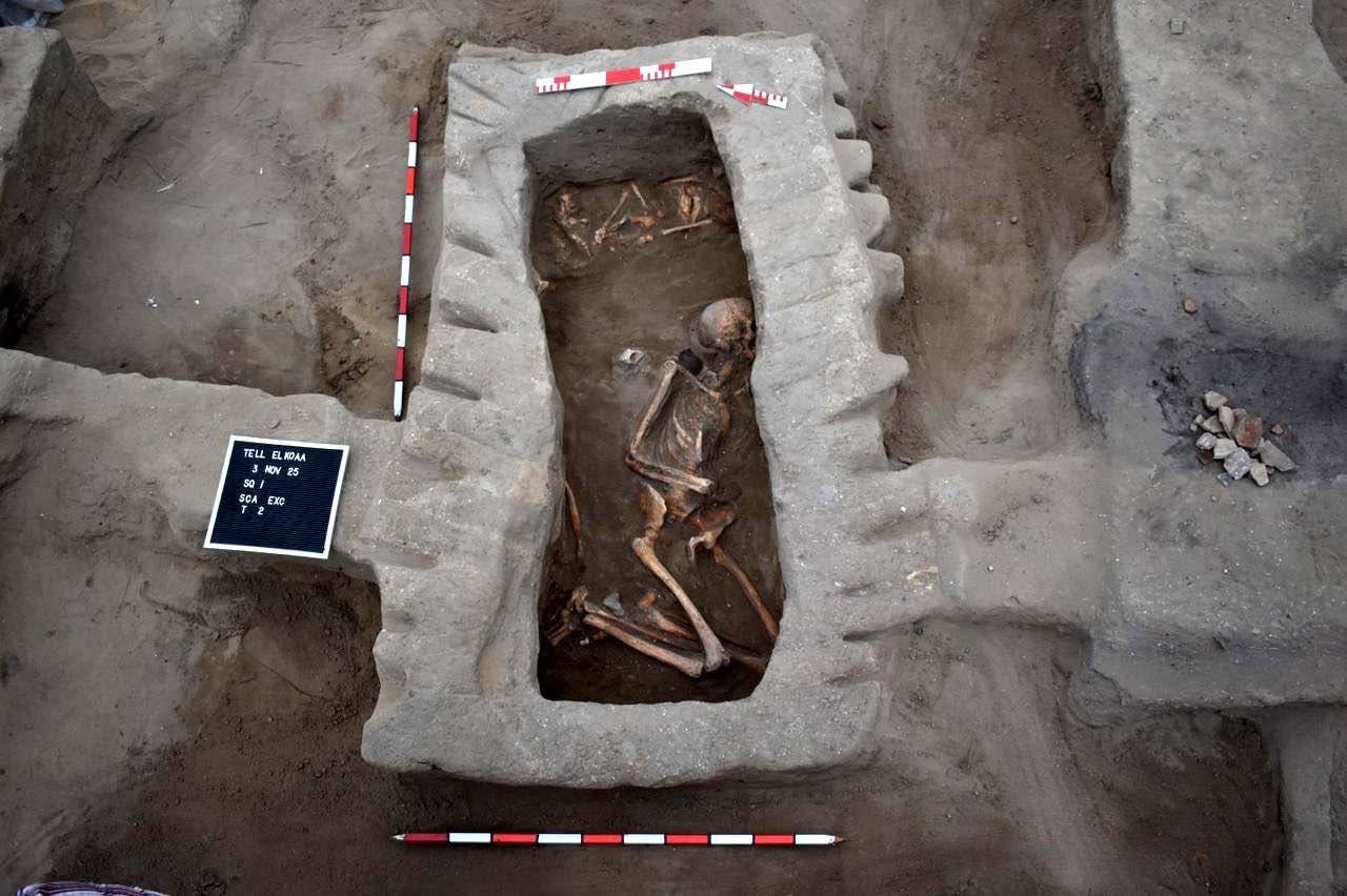 One of the newly discovered tombs