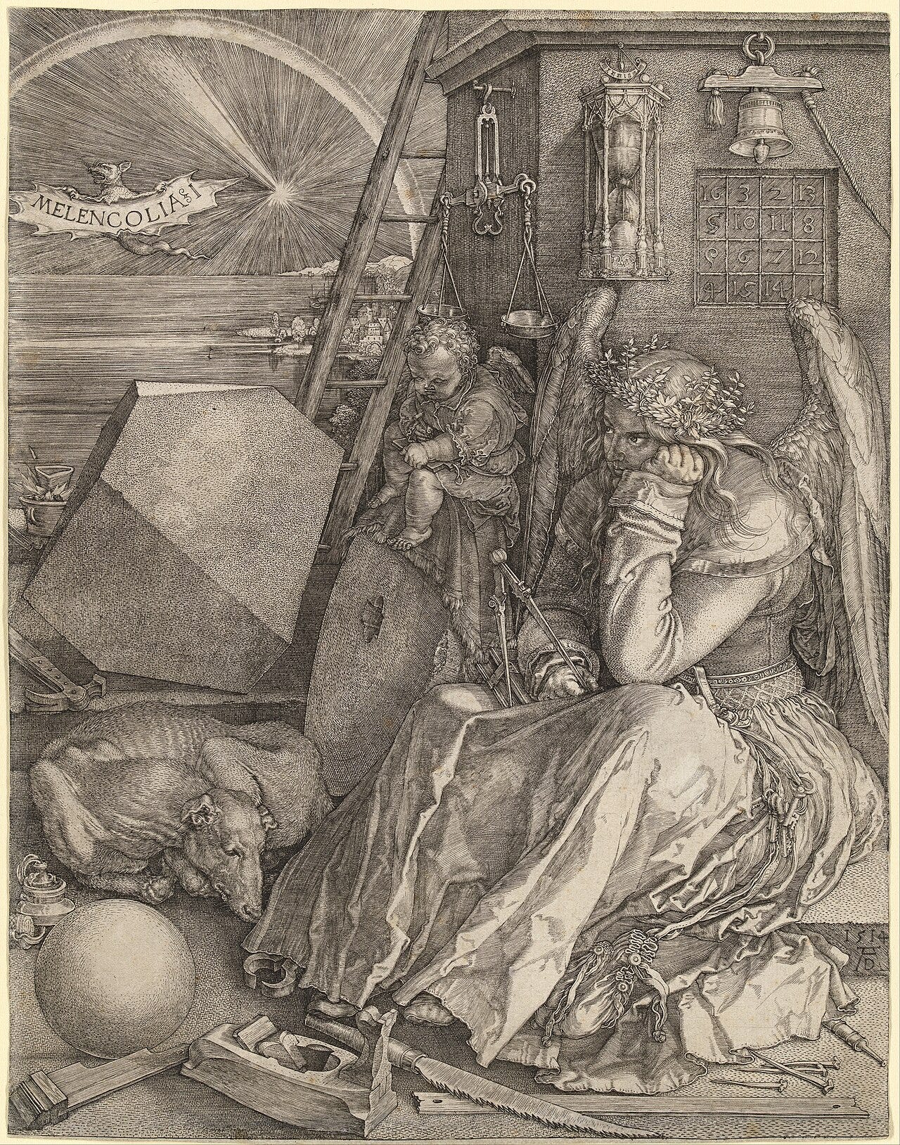Durer Melencolia I engraving Durer Melencolia I engraving