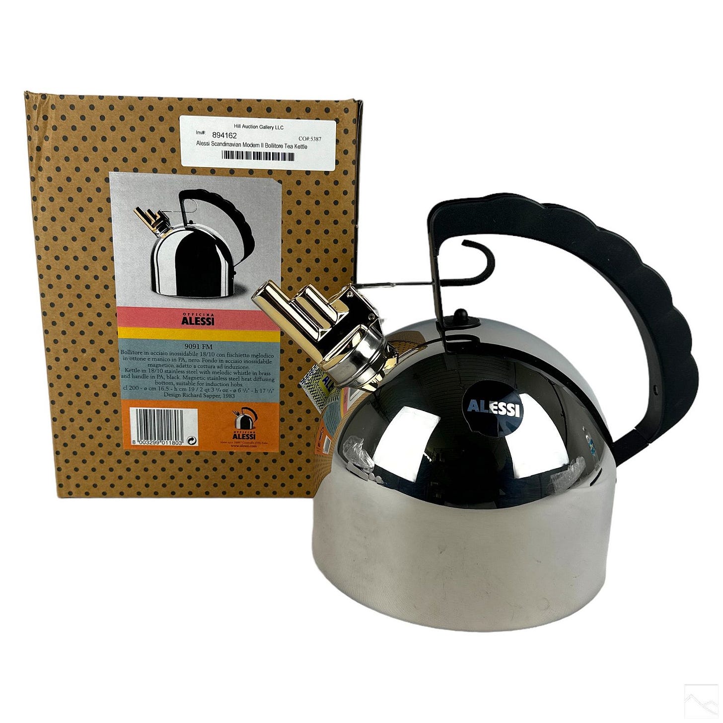 Alessi Scandinavian Modern Il Bollitore Tea Kettle