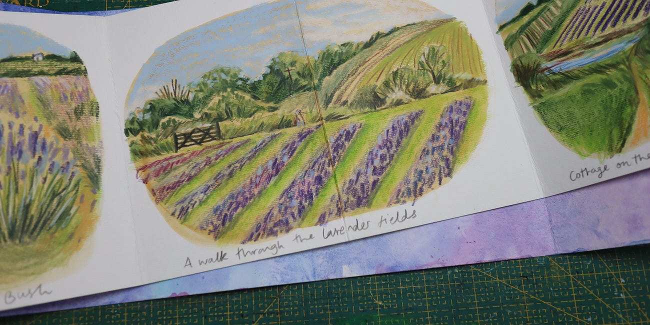 Summer Lavender Zine Creative Project