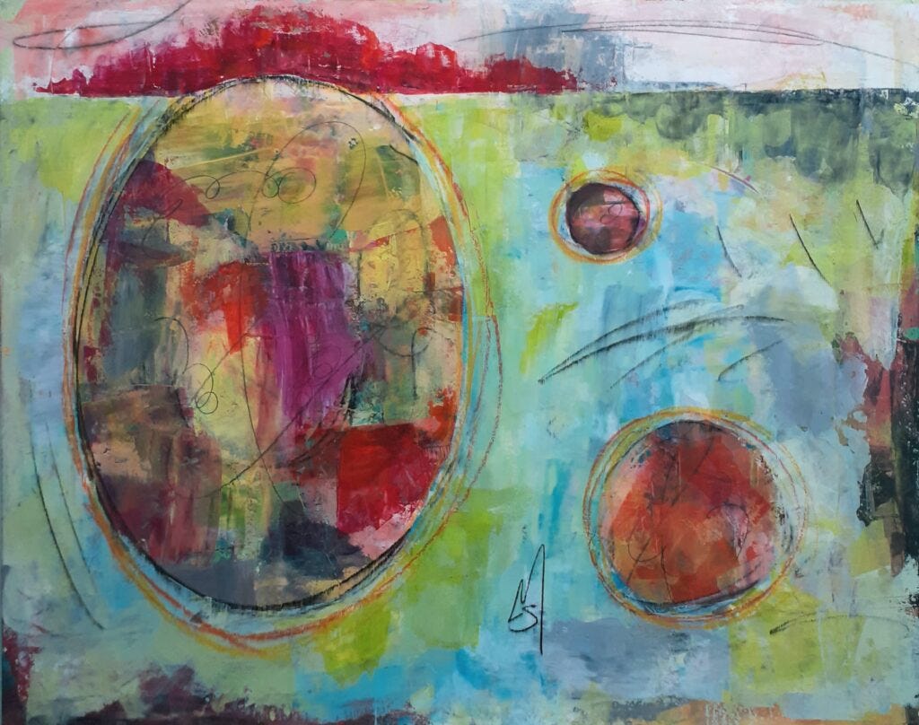 Mixed Media Painging Change is coming