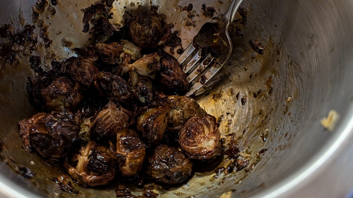 Brussels sprouts in honey and balsamic
