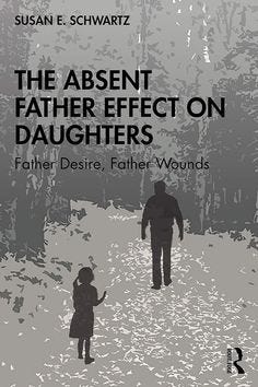 The Absent Father Effect on Daughters: Father Desire, Father Wounds by Susan E.schwartz https://amzn.to/3Qykpfz "Father Desire, Father Wounds: The Absent Father Effect on Daughters" by Susan E. Schwartz is a book that delves into the psychological impact of absent fathers on their daughters. Here’s an overview of the themes and insights discussed in the book: Father Absence: Schwartz explores how the absence of a father figure can deeply affect a daughter's emotional and psychological devel...